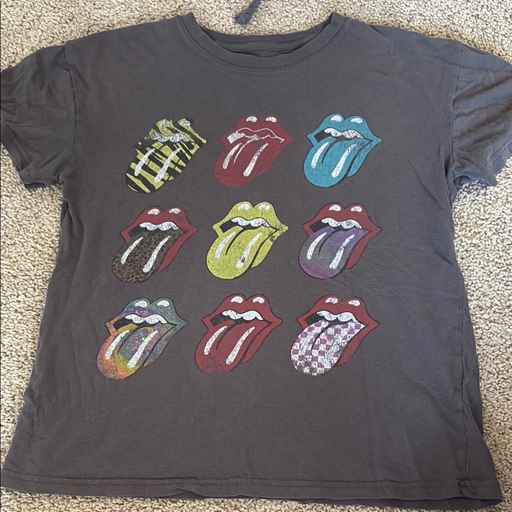 Target Graphic Tee - Charcoal with Multicolor Design